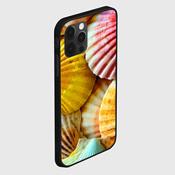 Чехол для iPhone 12 Pro Max Разноцветные створки океанских раковин, цвет: 3D-черный — фото 2