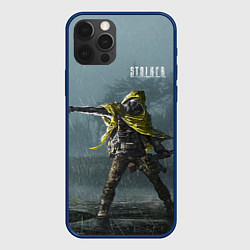 Чехол для iPhone 12 Pro Max STALKER Одиночка Возле Аномалии, цвет: 3D-тёмно-синий