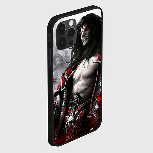Чехол iPhone 12 Pro Max Опасный Алукард - Castlevania / 3D-Черный – фото 2