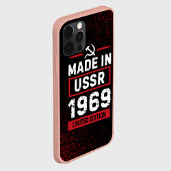 Чехол для iPhone 12 Pro Max Made in USSR 1969 - limited edition, цвет: 3D-светло-розовый — фото 2