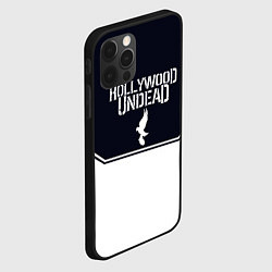 Чехол для iPhone 12 Pro Max Hollywood Undead краска, цвет: 3D-черный — фото 2