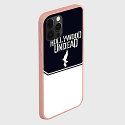 Чехол для iPhone 12 Pro Max Hollywood Undead краска, цвет: 3D-светло-розовый — фото 2