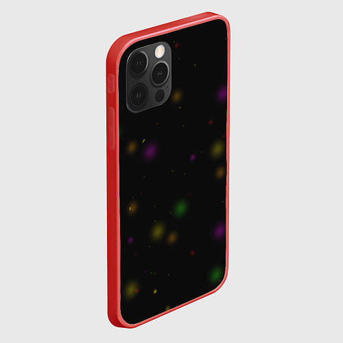 Чехол iPhone 12 Pro Max Красочный мир / 3D-Красный – фото 2