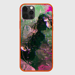 Чехол iPhone 12 Pro Max Абстрактные краски и силуэты