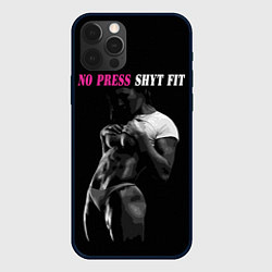 Чехол для iPhone 12 Pro Max NO PRESS SHYT FIT, цвет: 3D-черный