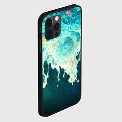 Чехол для iPhone 12 Pro Max Поток воды, цвет: 3D-черный — фото 2