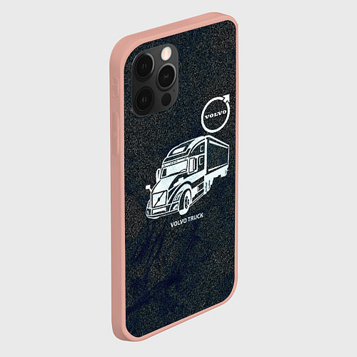 Чехол iPhone 12 Pro Max Вольво грузовик / 3D-Светло-розовый – фото 2