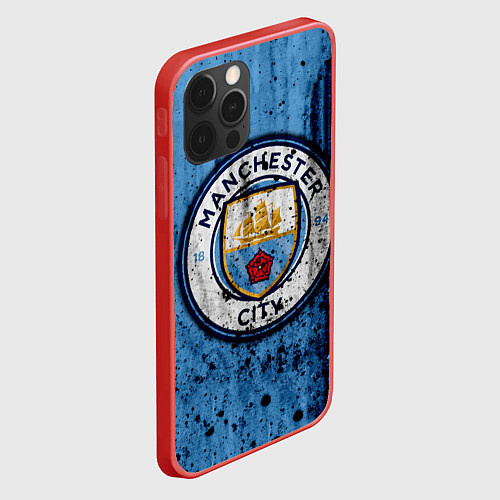 Чехол iPhone 12 Pro Max Манчестер Сити Лого / 3D-Красный – фото 2