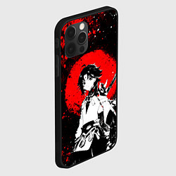 Чехол для iPhone 12 Pro Max Аякс Сяо - Мрачный геншин, цвет: 3D-черный — фото 2