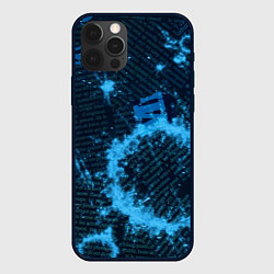 Чехол для iPhone 12 Pro Max Капли на газете, цвет: 3D-черный