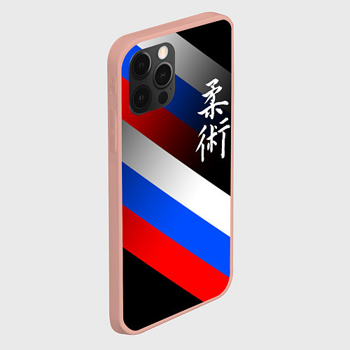 Чехол iPhone 12 Pro Max Джиу-джитсу : Россия / 3D-Светло-розовый – фото 2