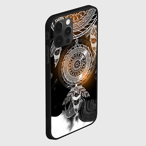 Чехол iPhone 12 Pro Max В стиле бохо / 3D-Черный – фото 2