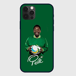 Чехол для iPhone 12 Pro Max Пеле PELE легенда футбола, цвет: 3D-черный