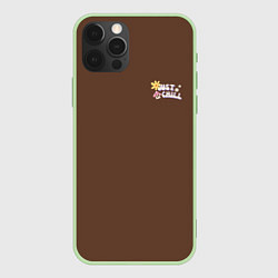Чехол iPhone 12 Pro Max Just chill ретро дизайн с ромашками