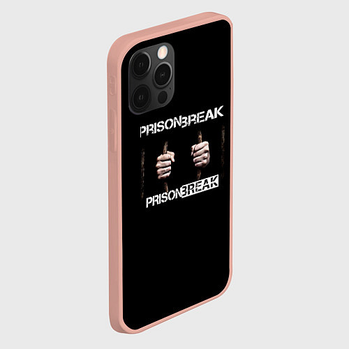 Чехол iPhone 12 Pro Max Побег сериал / 3D-Светло-розовый – фото 2