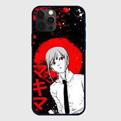 Чехол для iPhone 12 Pro Max Человек-бензопила - манга - Макима, цвет: 3D-черный