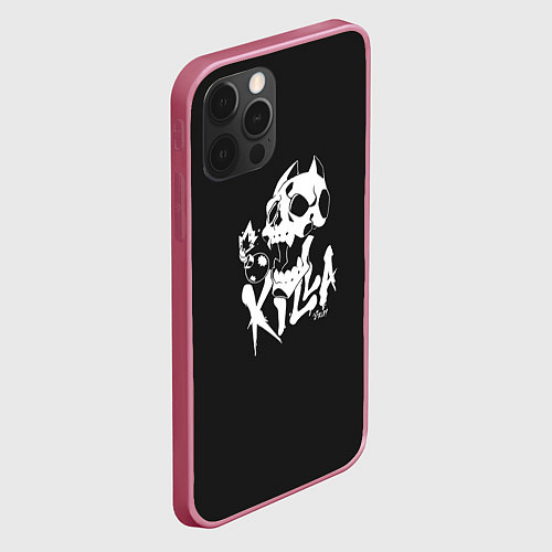 Чехол iPhone 12 Pro Max Killer queen from JoJo / 3D-Малиновый – фото 2