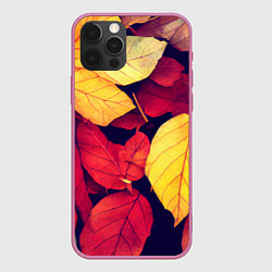 Чехол iPhone 12 Pro Max Листва осенняя