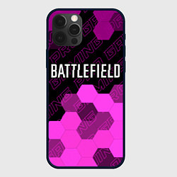 Чехол для iPhone 12 Pro Max Battlefield pro gaming: символ сверху, цвет: 3D-черный