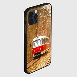 Чехол для iPhone 12 Pro Max Одинокий трамвай - Россия, цвет: 3D-черный — фото 2