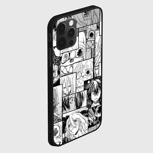 Чехол iPhone 12 Pro Max Глейпнир паттерн / 3D-Черный – фото 2