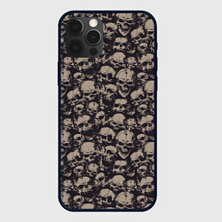 Чехол iPhone 12 Pro Max Череп и брызги