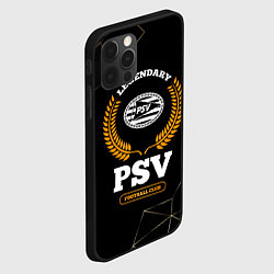 Чехол для iPhone 12 Pro Max Лого PSV и надпись legendary football club на темн, цвет: 3D-черный — фото 2