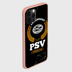Чехол для iPhone 12 Pro Max Лого PSV и надпись legendary football club на темн, цвет: 3D-светло-розовый — фото 2