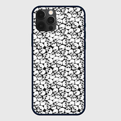 Чехол для iPhone 12 Pro Max Череп с глазницами, цвет: 3D-черный