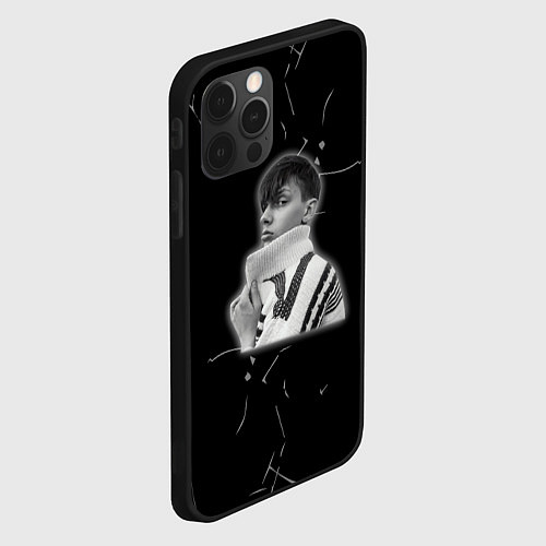 Чехол iPhone 12 Pro Max Рэп тима белорусских / 3D-Черный – фото 2