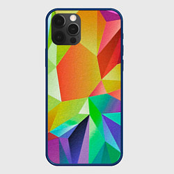 Чехол для iPhone 12 Pro Max Радужный Кристалл, цвет: 3D-тёмно-синий