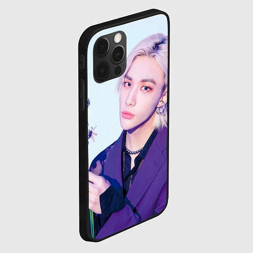 Чехол iPhone 12 Pro Max Stray Kids 2nd World Tour Maniac Hyunjin / 3D-Черный – фото 2