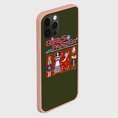 Чехол iPhone 12 Pro Max Девушки и танки - команда Правда / 3D-Светло-розовый – фото 2