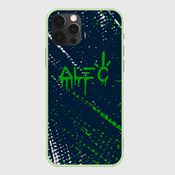 Чехол для iPhone 12 Pro Max Alec monopoly - Краска, цвет: 3D-салатовый
