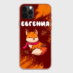 Чехол для iPhone 12 Pro Max Евгения осенняя лисичка, цвет: 3D-светло-розовый