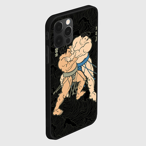 Чехол iPhone 12 Pro Max Сумо / 3D-Черный – фото 2