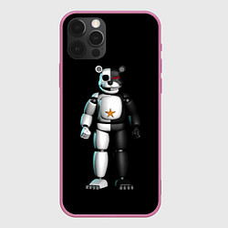 Чехол для iPhone 12 Pro Max Monokuma and FNAF, цвет: 3D-малиновый