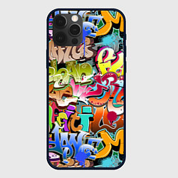 Чехол iPhone 12 Pro Max Надпись и краска граффити