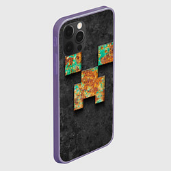 Чехол для iPhone 12 Pro Max Minecraft rust, цвет: 3D-серый — фото 2