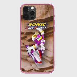 Чехол для iPhone 12 Pro Max Wave the Swallow - Sonic Free Riders, цвет: 3D-малиновый