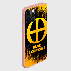 Чехол для iPhone 12 Pro Max Blue Exorcist - gold gradient, цвет: 3D-светло-розовый — фото 2