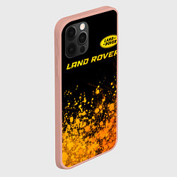 Чехол для iPhone 12 Pro Max Land Rover - gold gradient: символ сверху, цвет: 3D-светло-розовый — фото 2