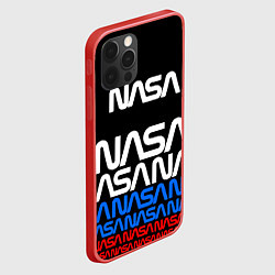 Чехол для iPhone 12 Pro Max Nasa gпаттерн, цвет: 3D-красный — фото 2