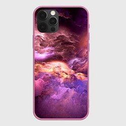 Чехол iPhone 12 Pro Max Необычное фиолетовое облако