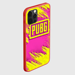 Чехол для iPhone 12 Pro Max PUBG yellow, цвет: 3D-красный — фото 2