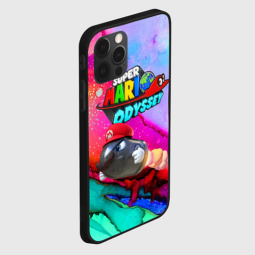 Чехол iPhone 12 Pro Max Super Mario Odyssey - Bullet Bill - Nintendo / 3D-Черный – фото 2