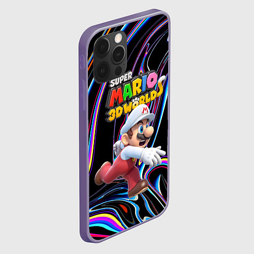 Чехол iPhone 12 Pro Max Super Mario 3D World - Video game - Nintendo / 3D-Серый – фото 2