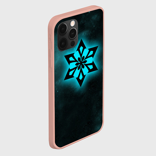 Чехол iPhone 12 Pro Max КРИО элемент Genshin Impact / 3D-Светло-розовый – фото 2
