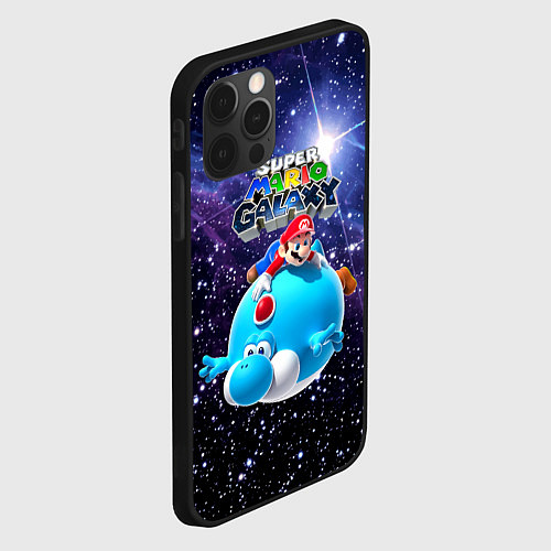 Чехол iPhone 12 Pro Max Super Mario Galaxy - Nintendo / 3D-Черный – фото 2