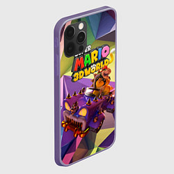 Чехол для iPhone 12 Pro Max Точило Боузера - Super Mario 3D World, цвет: 3D-серый — фото 2